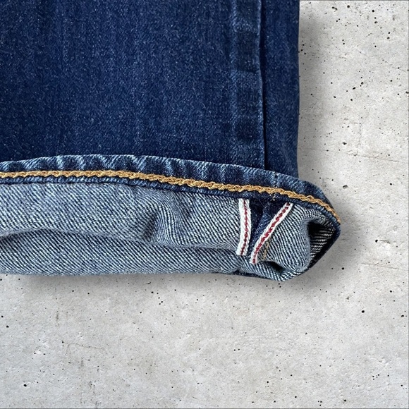 J Crew Slim Jeans 34x30 (Fits 34x29) Dark Wash Selvedge Denim J7569 318 - Picture 6 of 14